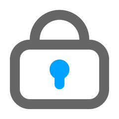 Multicolored black and blue outline icon pack