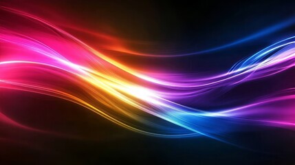 Abstract motion of colorful lights in a fast, fluid pattern, dynamic and futuristic, ultra-detailed, 4k