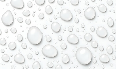 Water Droplets on Smooth Surface with Light Reflection and Shadow