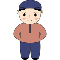 Cute Muslim Character
