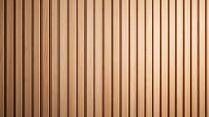 Fototapeta premium Highly Detailed Wooden Paneling with Vertical Stripes in Warm Tones for Elegant Interior Design and Background Usage.Vertical slats on wooden wall natural wood paneling texture 