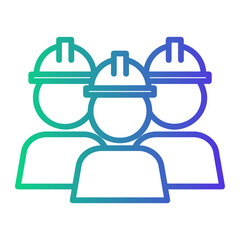 group Line Gradient Icon