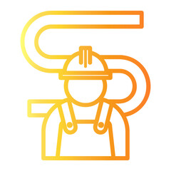 engineer Line Gradient Icon
