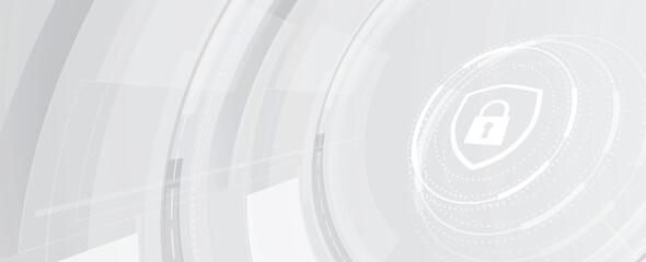 Cyber security background with lock protect your business