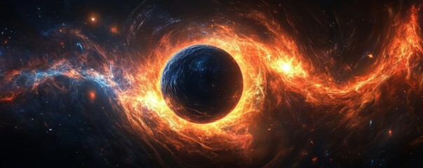 abstract black hole in space