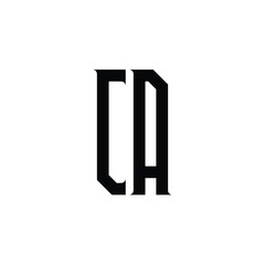 CA monogram logo design letter text name symbol monochrome logotype alphabet character simple logo