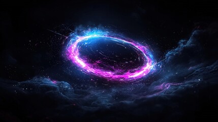 Cosmic Ring Nebula Display