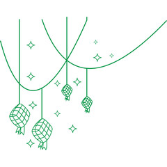 Ketupat Line Decoration