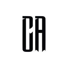 CA monogram logo design letter text name symbol monochrome logotype alphabet character simple logo