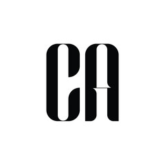 CA monogram logo design letter text name symbol monochrome logotype alphabet character simple logo
