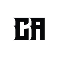 CA monogram logo design letter text name symbol monochrome logotype alphabet character simple logo