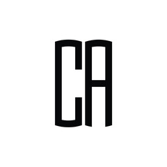 CA monogram logo design letter text name symbol monochrome logotype alphabet character simple logo