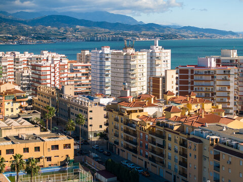 Faro de Torre del Mar, situado en el municipio de V&eacute;lez-M&aacute;laga, Andalucia, Espa&ntilde;a
