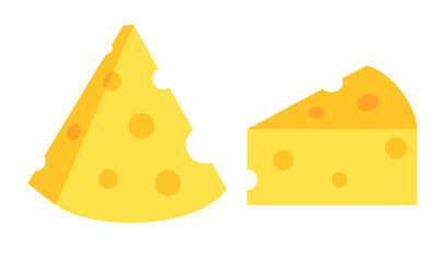 Cheese piece vector icon