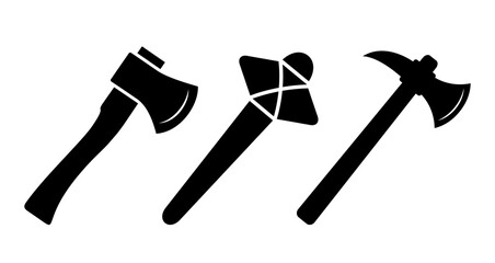 Axe and hatchet vector icon