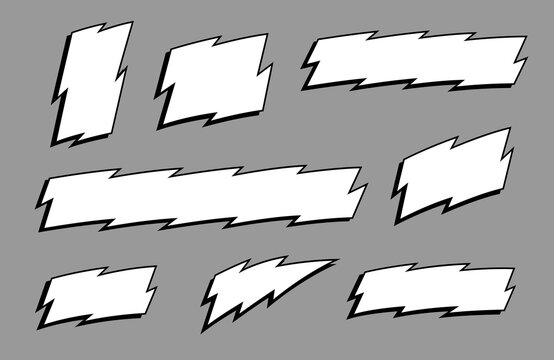 cool abstract jagged edge label frame graphic vector for adding text