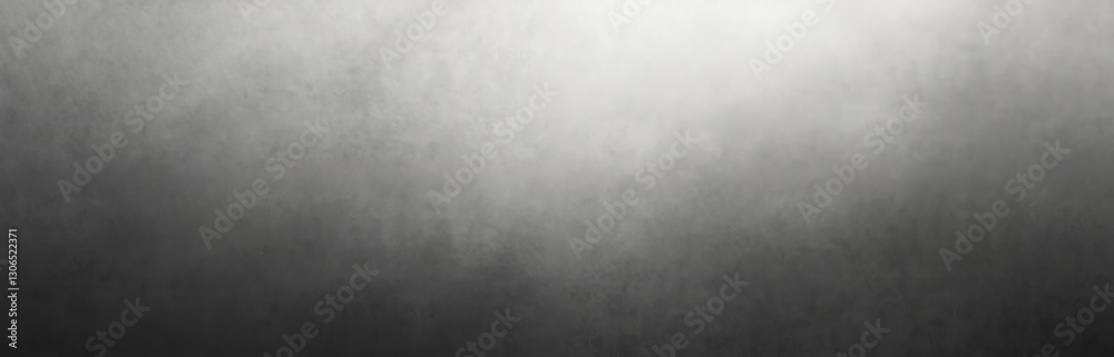 Leinwandbilder grayscale gradient grainy background smoothly transitions from dark to light. minimalist elegant bac