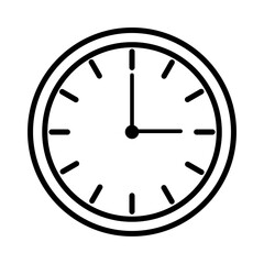Minimalist Clock Time Icon, 3 O’Clock Icon