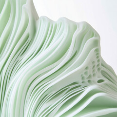 Abstract green wave background 