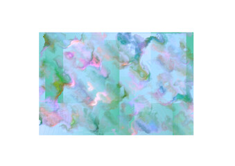  rectangular area with watercolor-like multi-colored pattern, abstract art background, vector graphics 