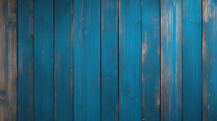 Fototapeta premium Vibrant blue wood texture with natural grain patterns, perfect for backgrounds or design projects. rich color adds lively touch to any creative work