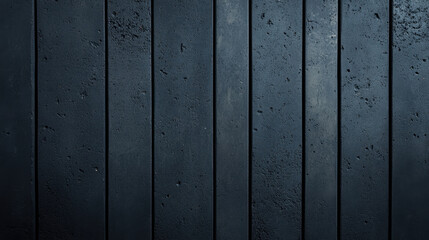 Fototapeta premium Dark textured wall with vertical panels, showcasing rugged and industrial feel. surface features mix of smooth and rough areas, perfect for backgrounds or design elements