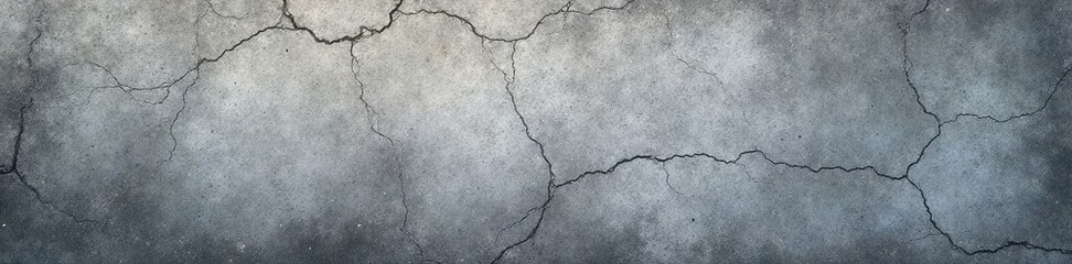 Obraz premium Rough, pitted gray concrete; grime-streaked surface , heavy, texture photography, distressed