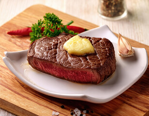 Wagyu Steak with Garlic Butter 