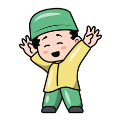 Cute Moslem Illustration