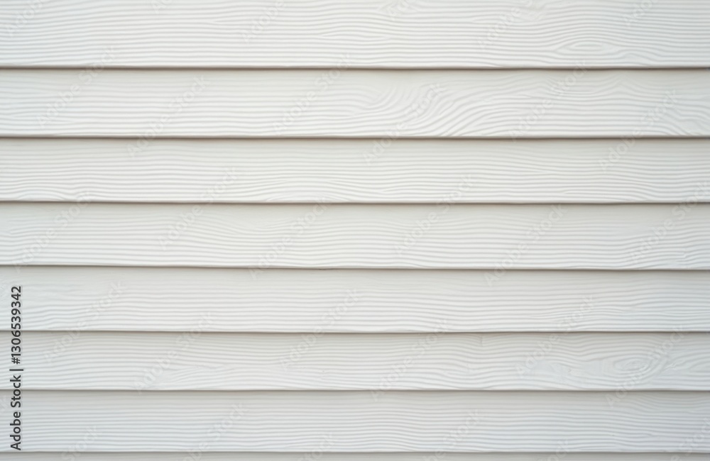 Poster background of white siding wall as abstract. home material texture of horizontal vinyl paneling. cle