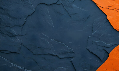 Dark Slate Background with Bright Orange Accent for Creative Designs