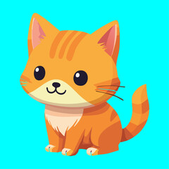 Illustration Orange Cat Cartoon