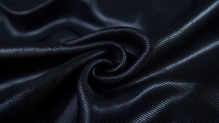 Fototapeta premium Dark Fabric Texture Closeup
