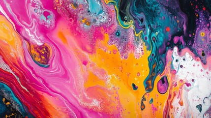 Crisp lines and vibrant colors flowing into one another, abstract and modern, ultra-detailed, 4k