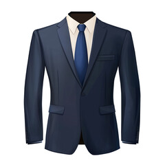 Suit, Transparent background