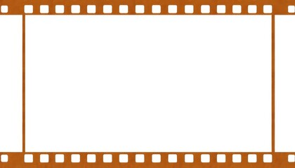 Film strip frame with clean white space for inserting photos designs vintage aesthetic
