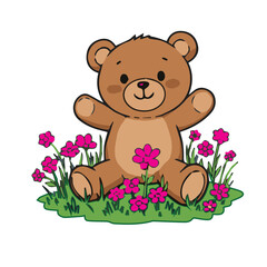 teddy bear t-shirt design