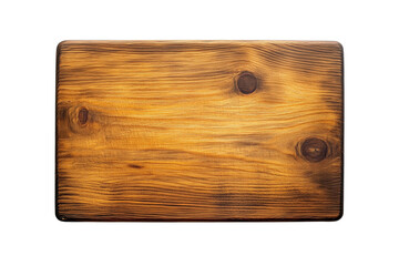 Beautiful wooden board on Transparent PNG format Background. 