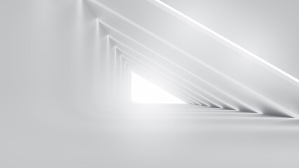 Abstract Futuristic empty floor and room Sci-Fi Corridor With light for showcase,room,interior,display products.Modern Future cement floor and wall background technology interior concept.3d render © Nuchjaree