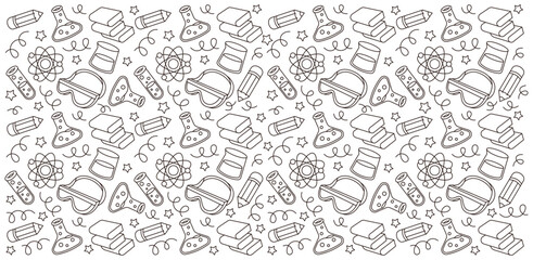 Hand drawn Chemistry and science vector collection