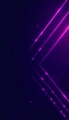 Fototapeta premium Futuristic purple geometric lines on dark background, background, futuristic