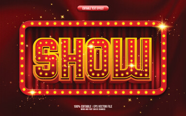 Show 3D editable text effect