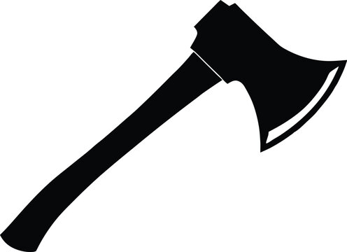 black axe on white background clip art preview