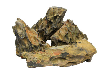 Set of dragon stones arranged in an artistic composition isolated on transparent background. PNG transparency