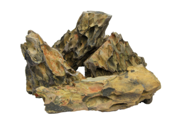 Set of dragon stones arranged in an artistic composition isolated on transparent background. PNG transparency