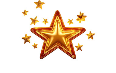 fireworks sign with golden elements star 3d render concept for event party celebration