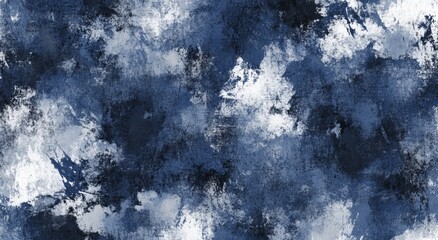 seamless texture of distressed grunge, with dark blue and white color tones