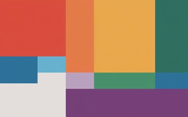 Abstract colorful geometric shapes composition