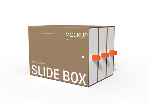 Sliding Box Mockup