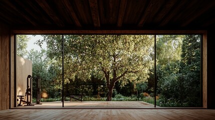 The physical therapy room has been equipped with modern equipment and features a minimalist design and functional decor